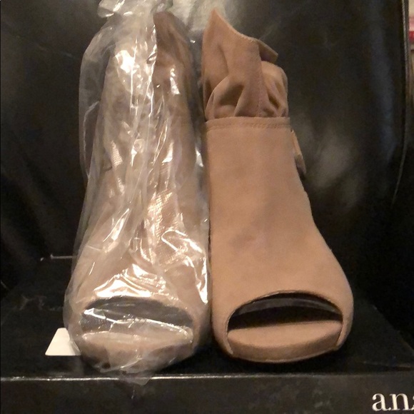 AnA open toe booties - Picture 1 of 4